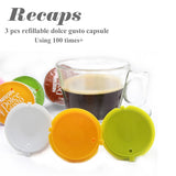 3pcs Reusable Refillable Capsules Pods for Nescafe