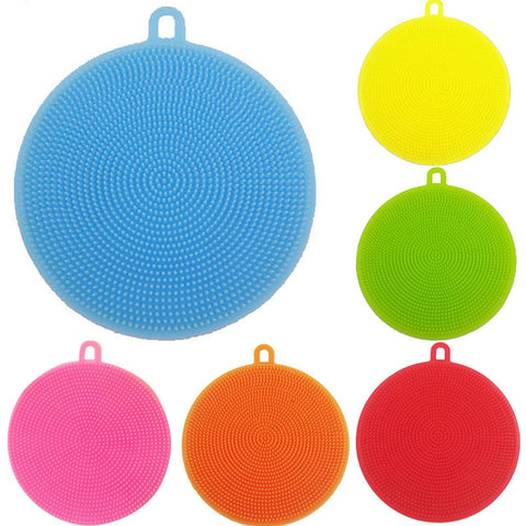 Silicone Round Bowl Pan Pot Cleaning